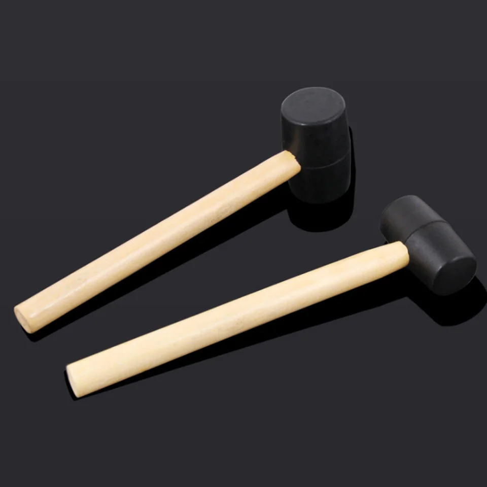 8oz 12oz 16oz 24oz Wood Handle Rubber Mallet for Floor Tile Installation Hammer Rubber Decoration Tool