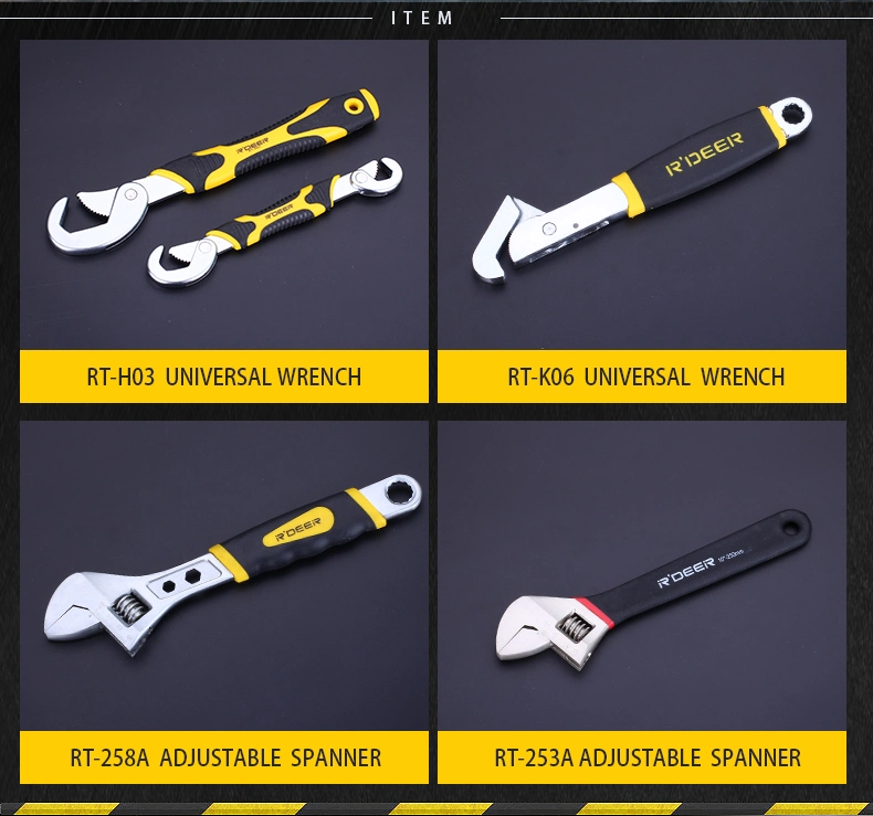 2-Color Handle Adjustable Wrenches